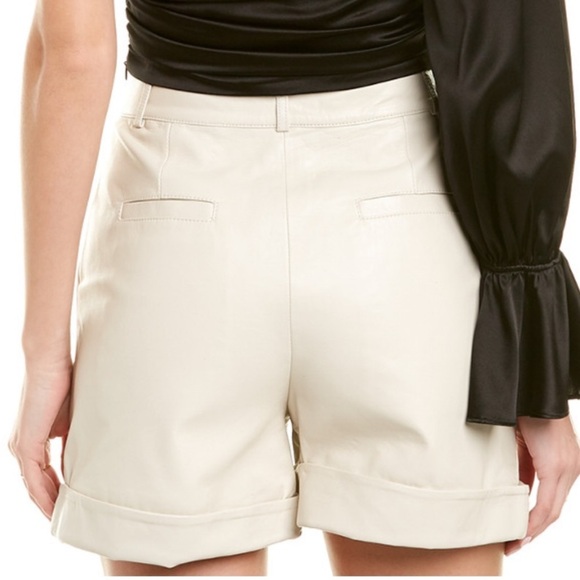 Retrofete Mila Leather Shorts Size M - Picture 14 of 16